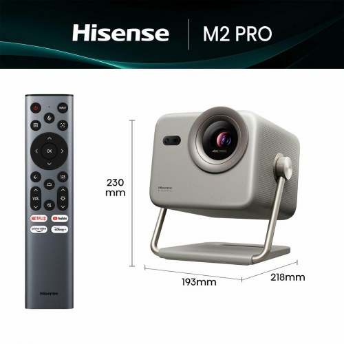Projektor 4K Hisense M2 PRO - grå hjemmebiograf
