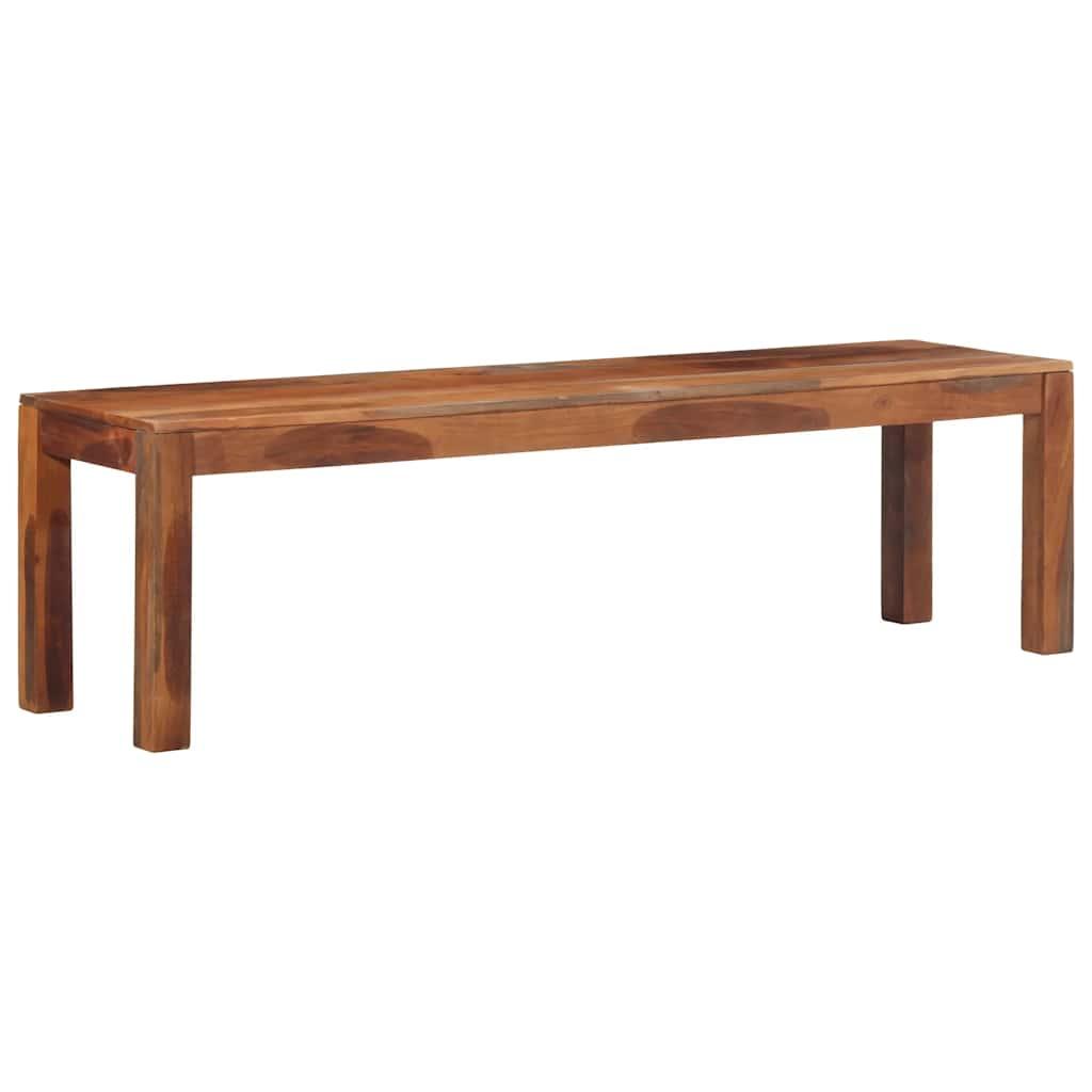 Bænk 160 cm massivt akacietræ billede