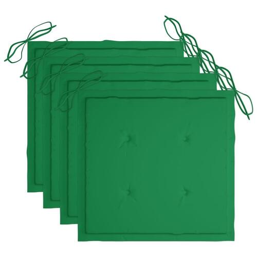 Havestole 3 stk. med hynder massivt akacietræ