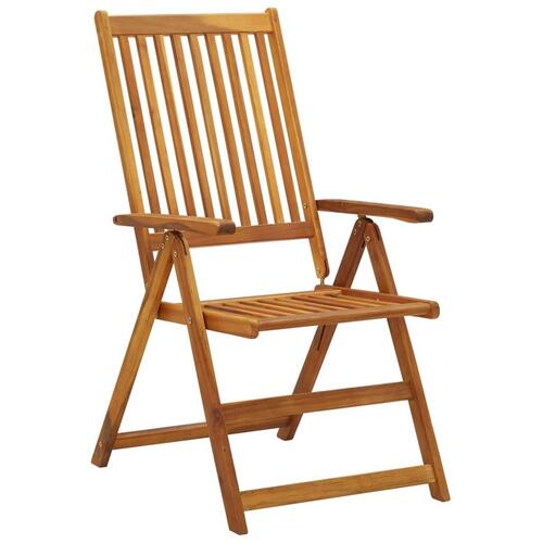 Foldbare havestole 8 stk. massivt akacietræ