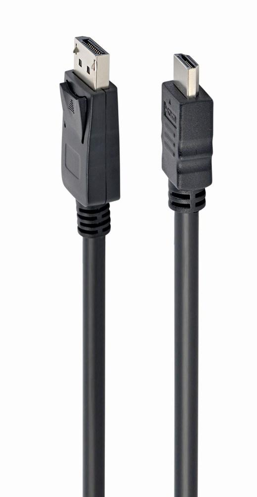DisplayPort til HDMI kabel 3 m - Gembird, sort (enkeltretning) billede