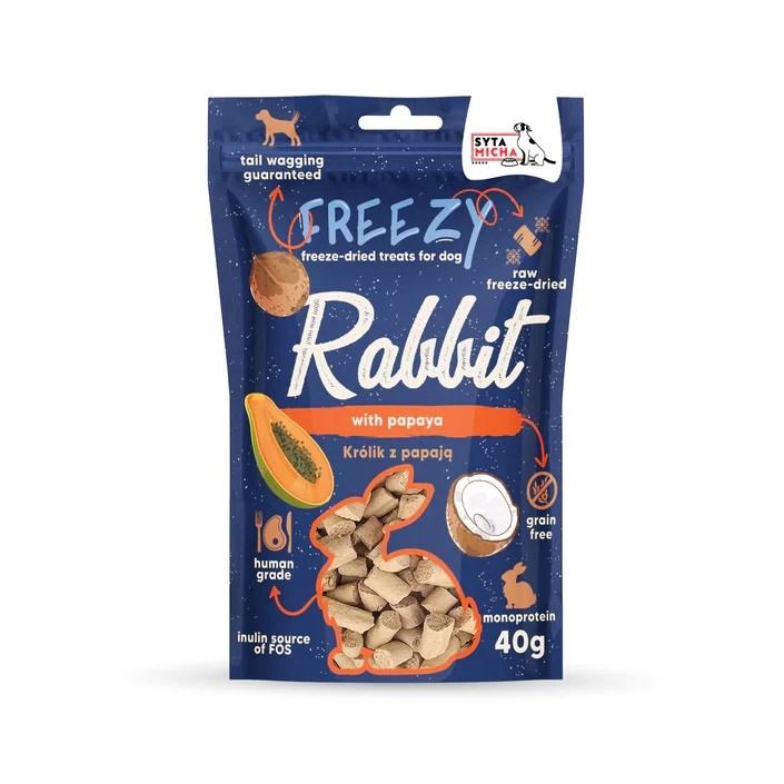 Hundegodbid – SYTA MICHA Freezy Kanin med papaya, 40 g billede