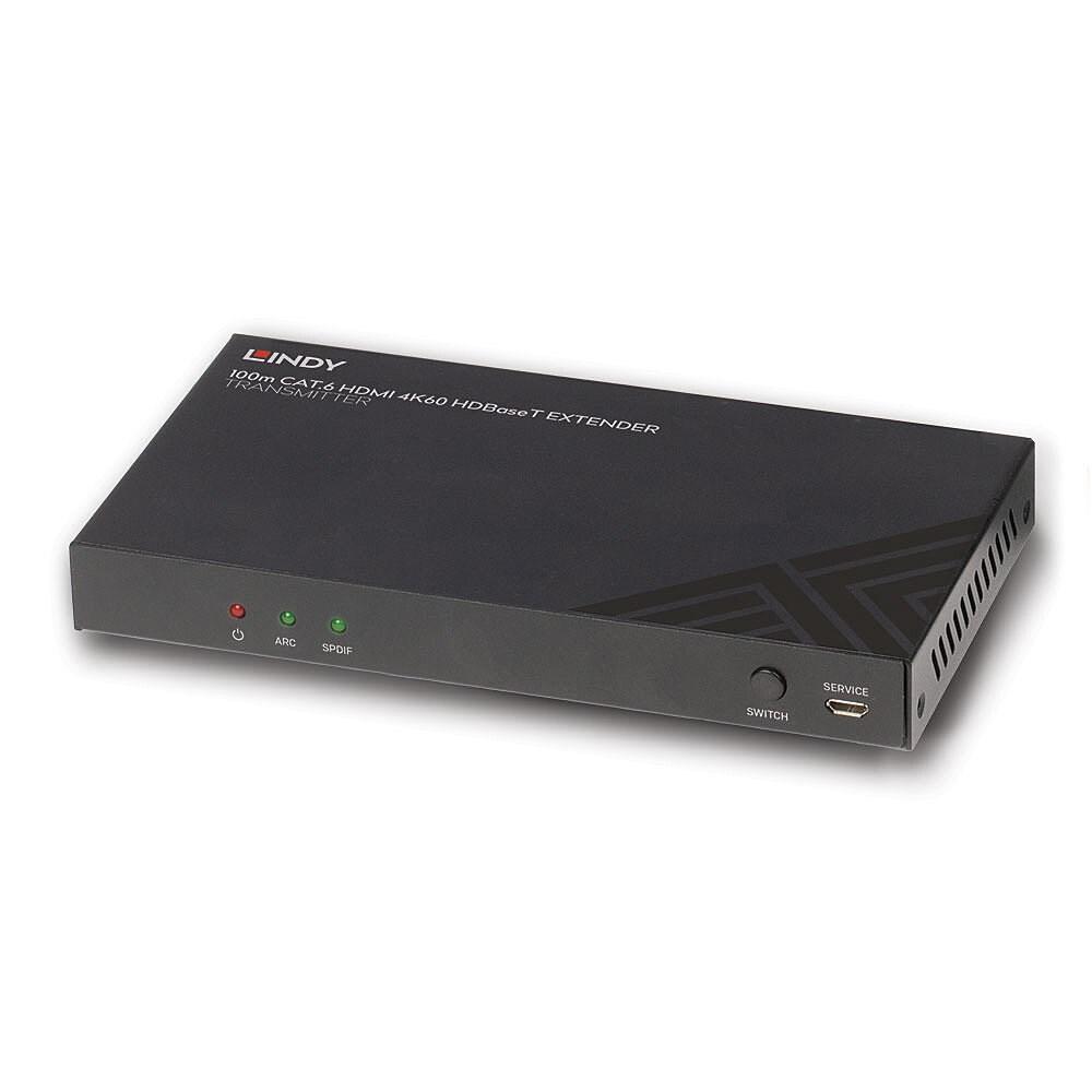 HDMI extender 4K 60 Hz over Cat6 - LINDY 100 m HDBaseT sender billede