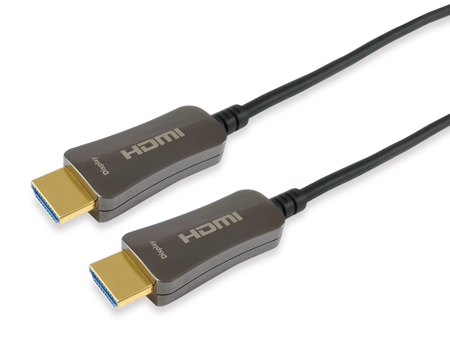 HDMI-kabel 2.0 aktivt optisk – EQUIP, 70 m billede