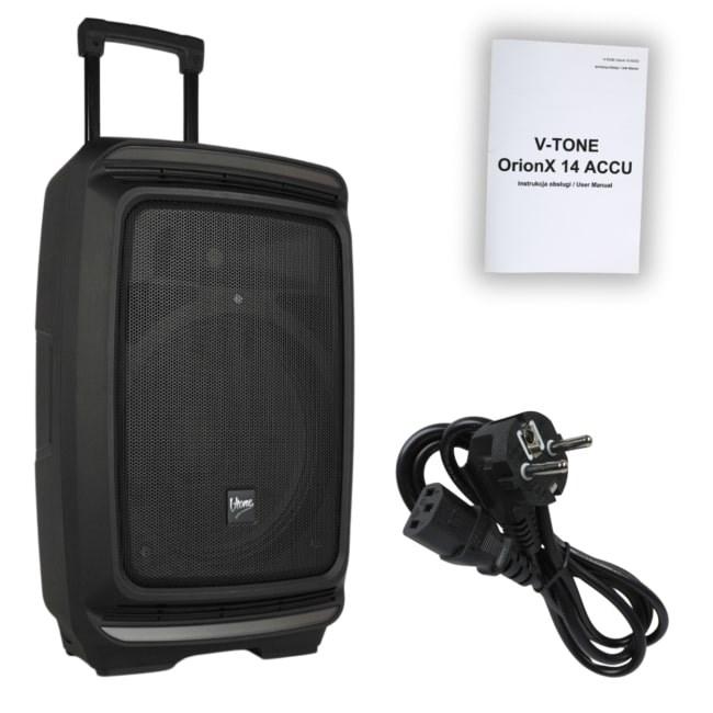 PA-højtaler V-tone OrionX 14 ACCU – aktiv 14" med batteri billede