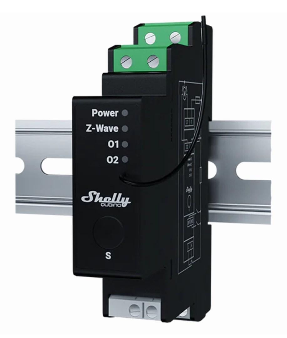 Rullegardin-styring Shelly Wave Pro Shutter - sort billede