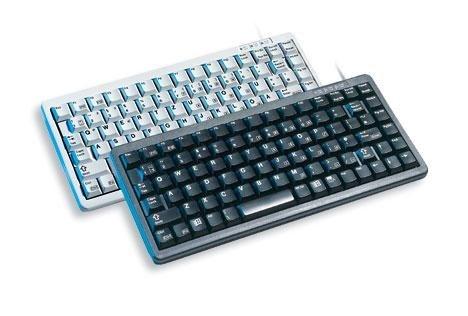 Tastatur Cherry Compact G84-4100, lysegrå, CH layout, USB + PS/2 billede