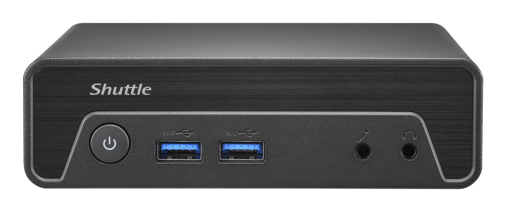 Mini PC barebone Shuttle NE10N - Intel N100, HDMI/DP, 6x USB, fanless