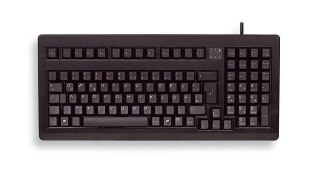 Tastatur Cherry G80-1800 USB QWERTZ tysk - sort (fuld størrelse) billede