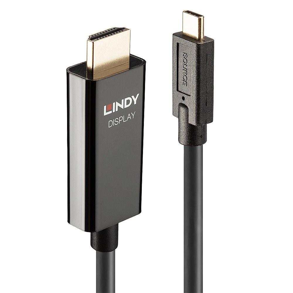 HDMI kabel USB-C til HDMI 4K60 10 m - LINDY med HDR billede