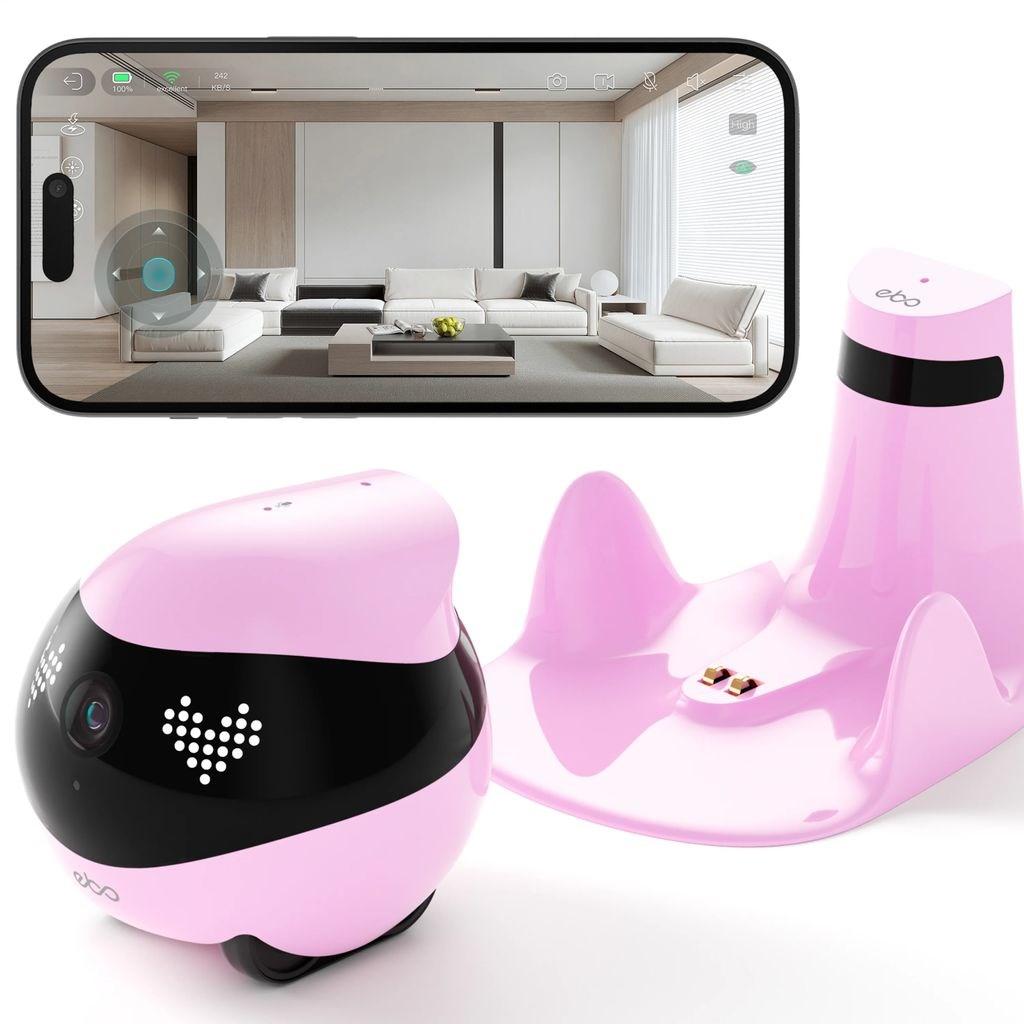 Interaktiv mobil robot - enabot EBO Air 2 (pink) billede