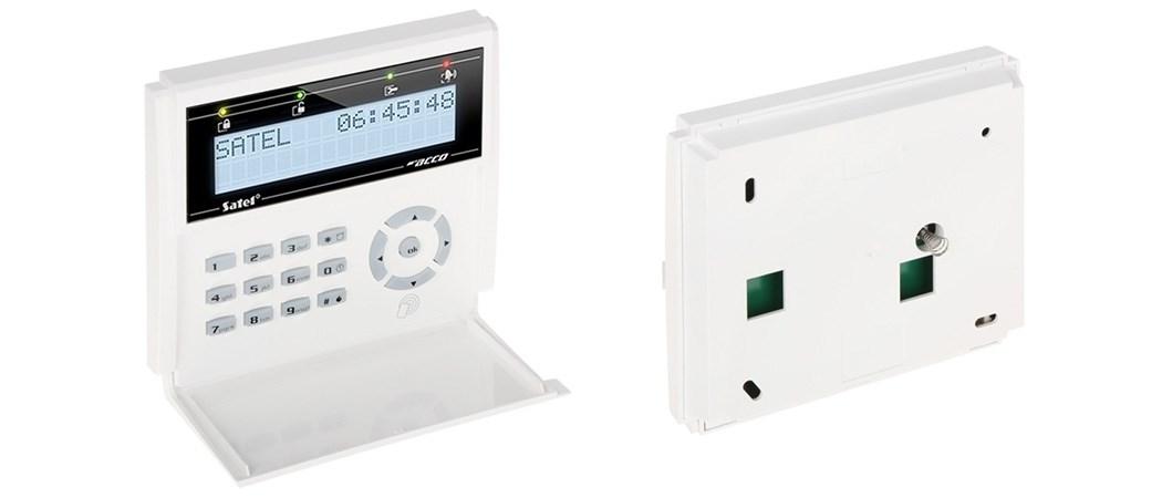 Alarmbetjeningspanel med LCD og prox-læser – SATEL billede