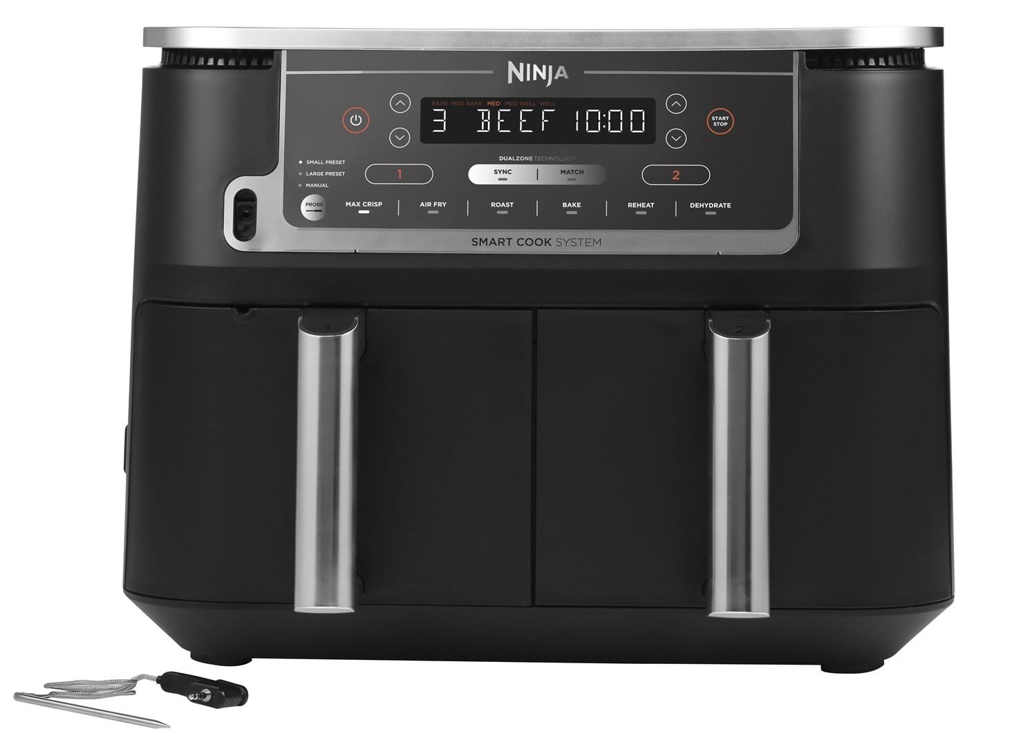 Airfryer NINJA AF451EU - 9,5 l varmluftsfriture, sort