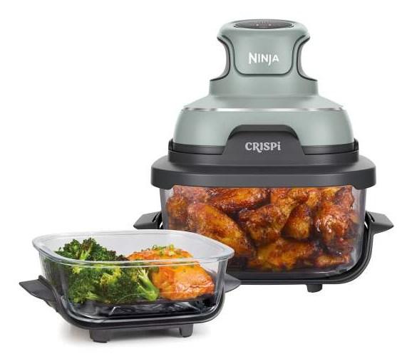 Airfryer - Ninja CRISPi Single 3,8 l, 1.700 W (grøn/grå/transparent) billede