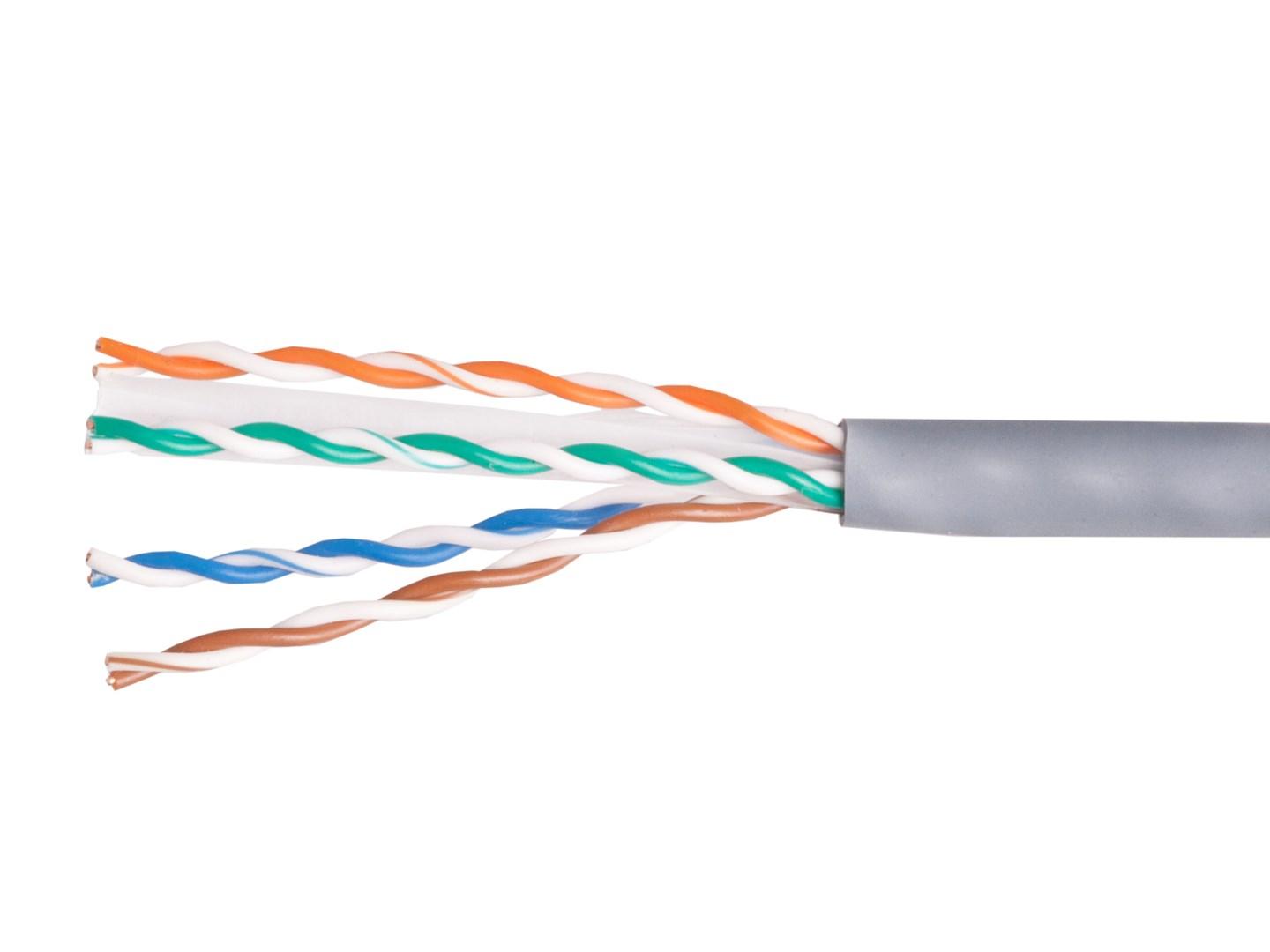 Netværkskabel Cat6 installationskabel 100 m – EQUIP, U/UTP, LSZH, massiv kobber billede