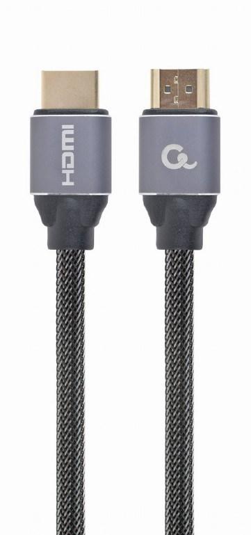 HDMI-kabel 1 m - Gembird, grå, HDMI Type A, 2.0 billede
