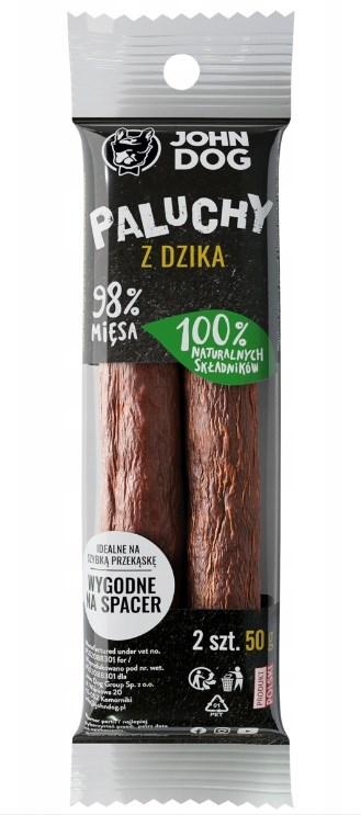 Hundegodbidder JOHN DOG vildsvine-sticks – 50 g billede