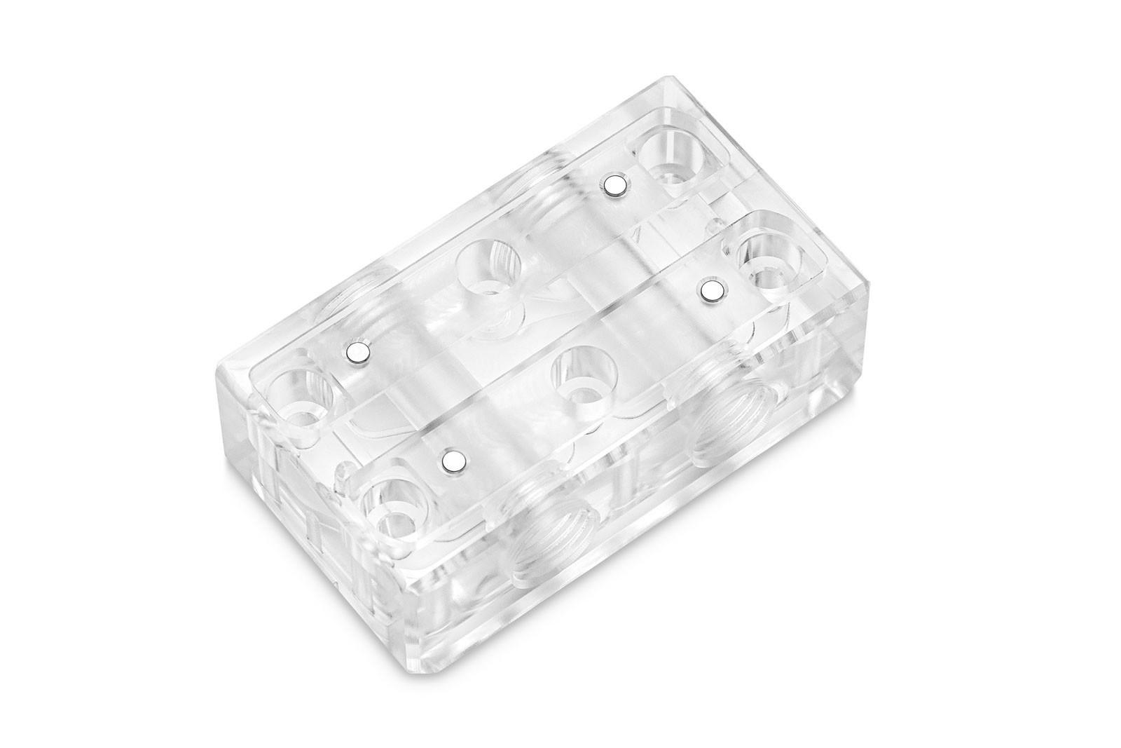 Vandkøling fittings - EK Water Blocks forbindelsesterminal, akryl, G1/4 billede