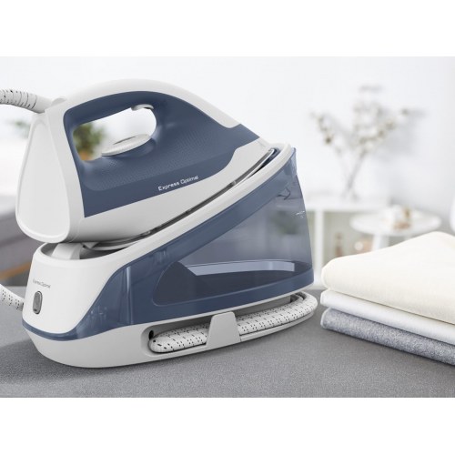 Dampsystem strygejern Tefal Express Optimal SV4110, 2.200 W, 1,2 l – blå/hvid