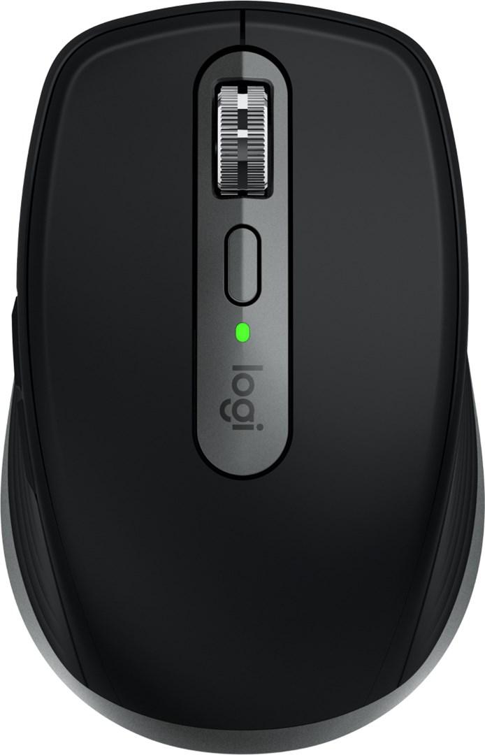 Trådløs mus Logitech MX Anywhere 3S for Mac - 8.000 DPI, RF + Bluetooth, højre hånd, sort