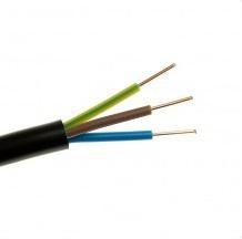 Ladekabel/el-installationskabel 0,6/1 kV 3×2,5 mm², sort – elektrokabel, 100 m billede