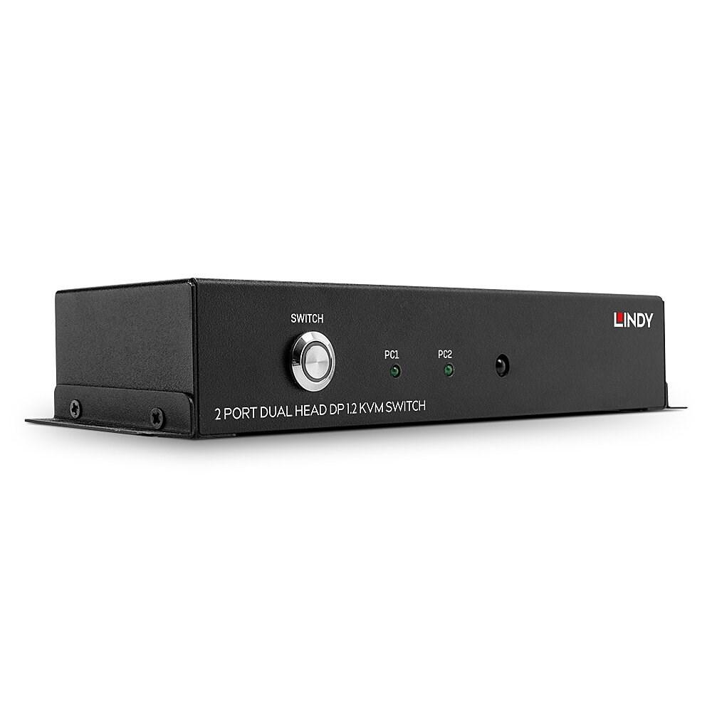 DisplayPort KVM-switch 2-port Dual Head 1.2 - LINDY billede