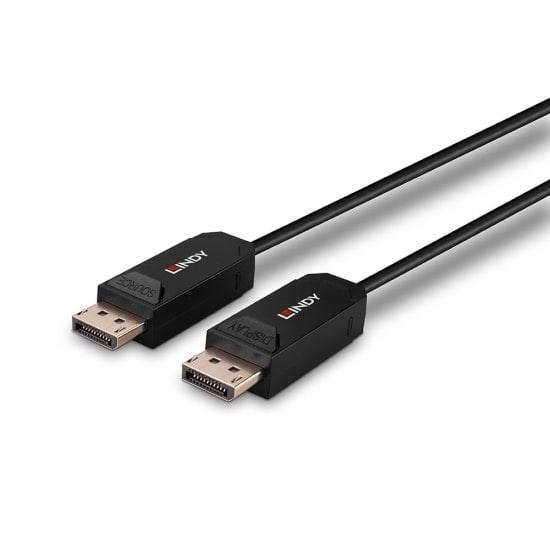 DisplayPort-kabel 2.0 – LINDY fiberoptisk hybrid, 50 m billede