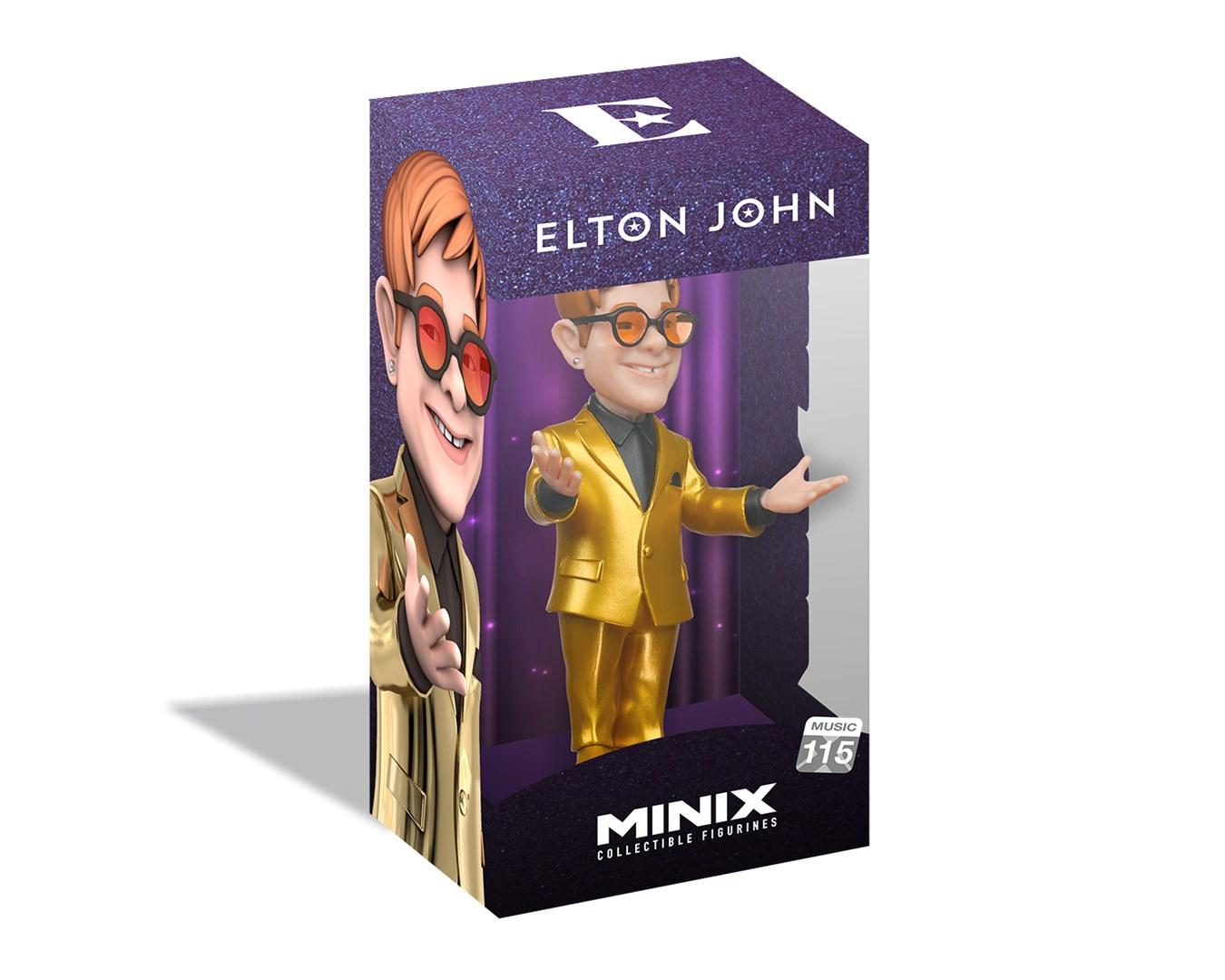 Samlingsfigur - MINIX Elton John i gulddragt billede