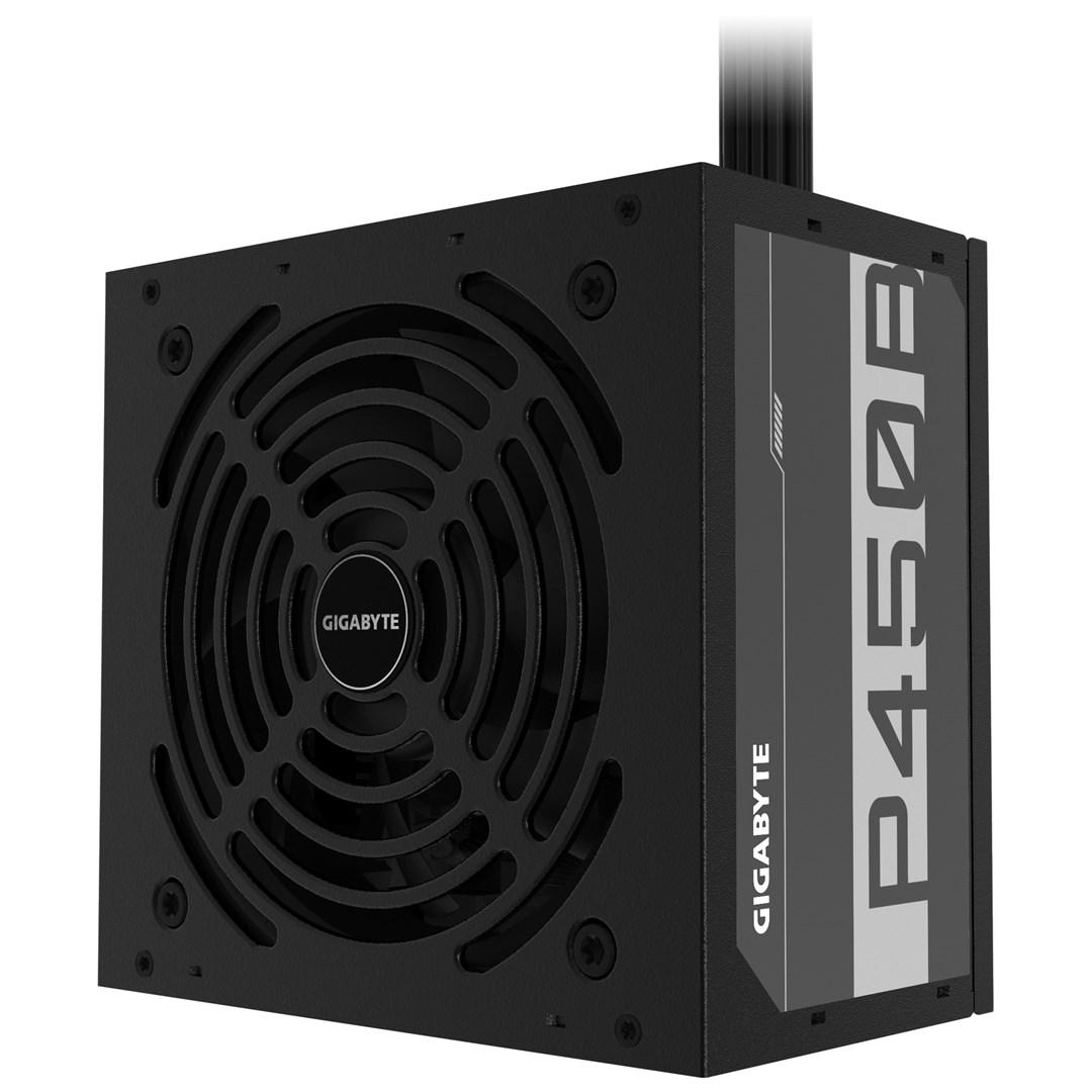 Strømforsyning ATX - Gigabyte P450B, 450 W, 20+4 pin, sort billede