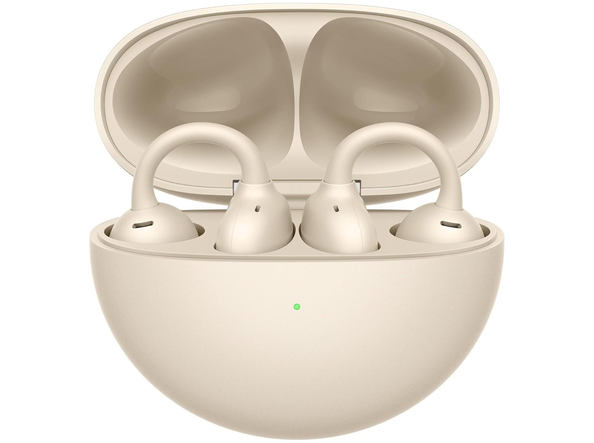 Trådløse in-ear høretelefoner Huawei FreeClip - Beige billede