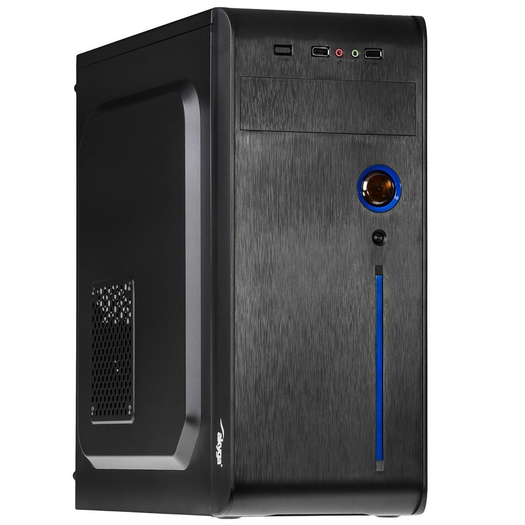 PC kabinet midi tower - Akyga AK939BL, sort billede