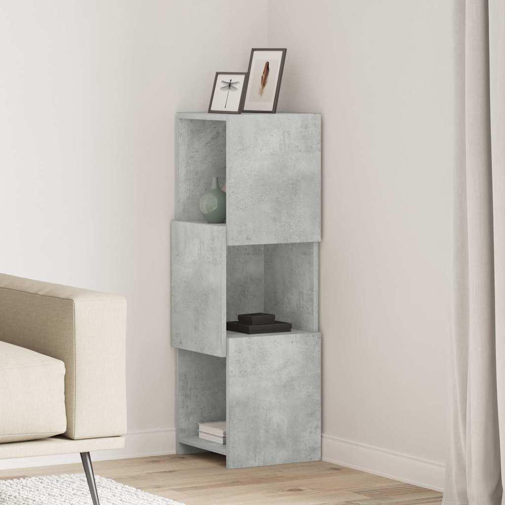Hjørneskab Hvid 30,5x30x95cm Konstrueret træ billede