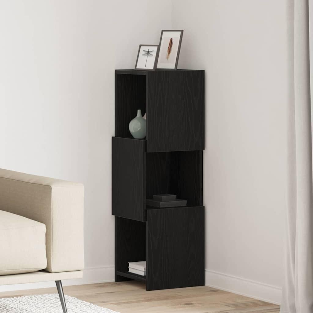 Hjørneskab Hvid 30,5x30x95cm Konstrueret træ billede