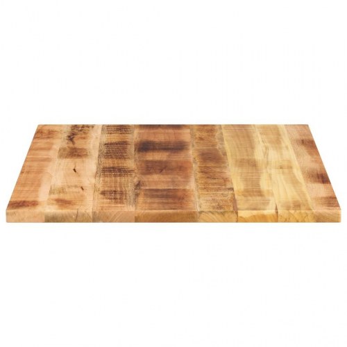 Bordplade 100x80x3,8 cm rektangulær massivt ru mangotræ