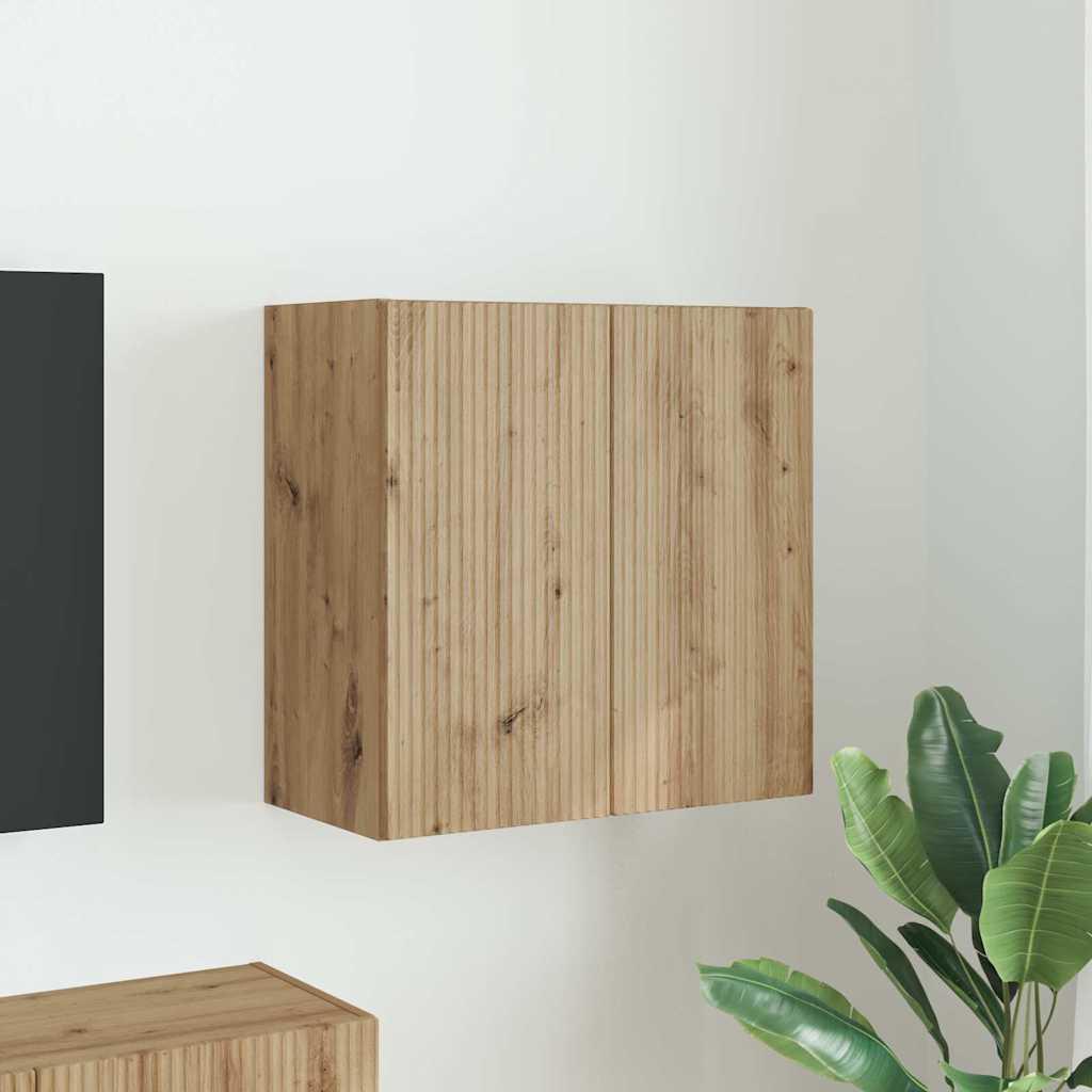 TV vægskab Artisan Egetræ 59,5 x 31 x 60 cm Konstrueret træ billede