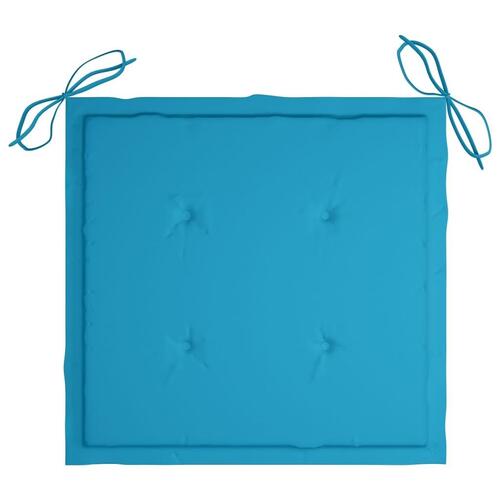 Foldbare havestole 4 stk. med hynder massivt akacietræ