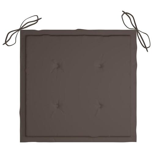 Foldbare havestole 4 stk. med hynder massivt akacietræ