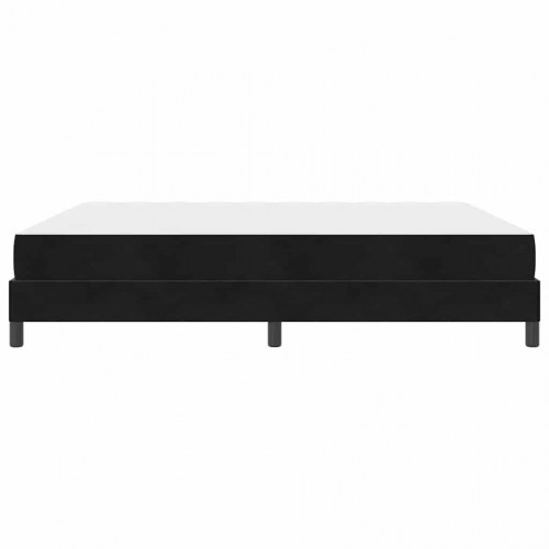 Kontinentalseng med madras Sort 180 x 210 cm Stof