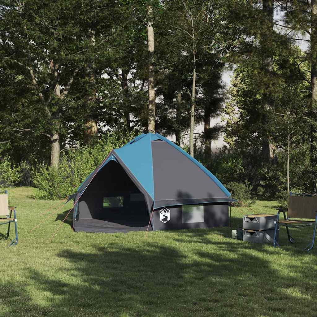 Teepee Telt med tag Blå og grå 490 x 410 x 210 cm billede