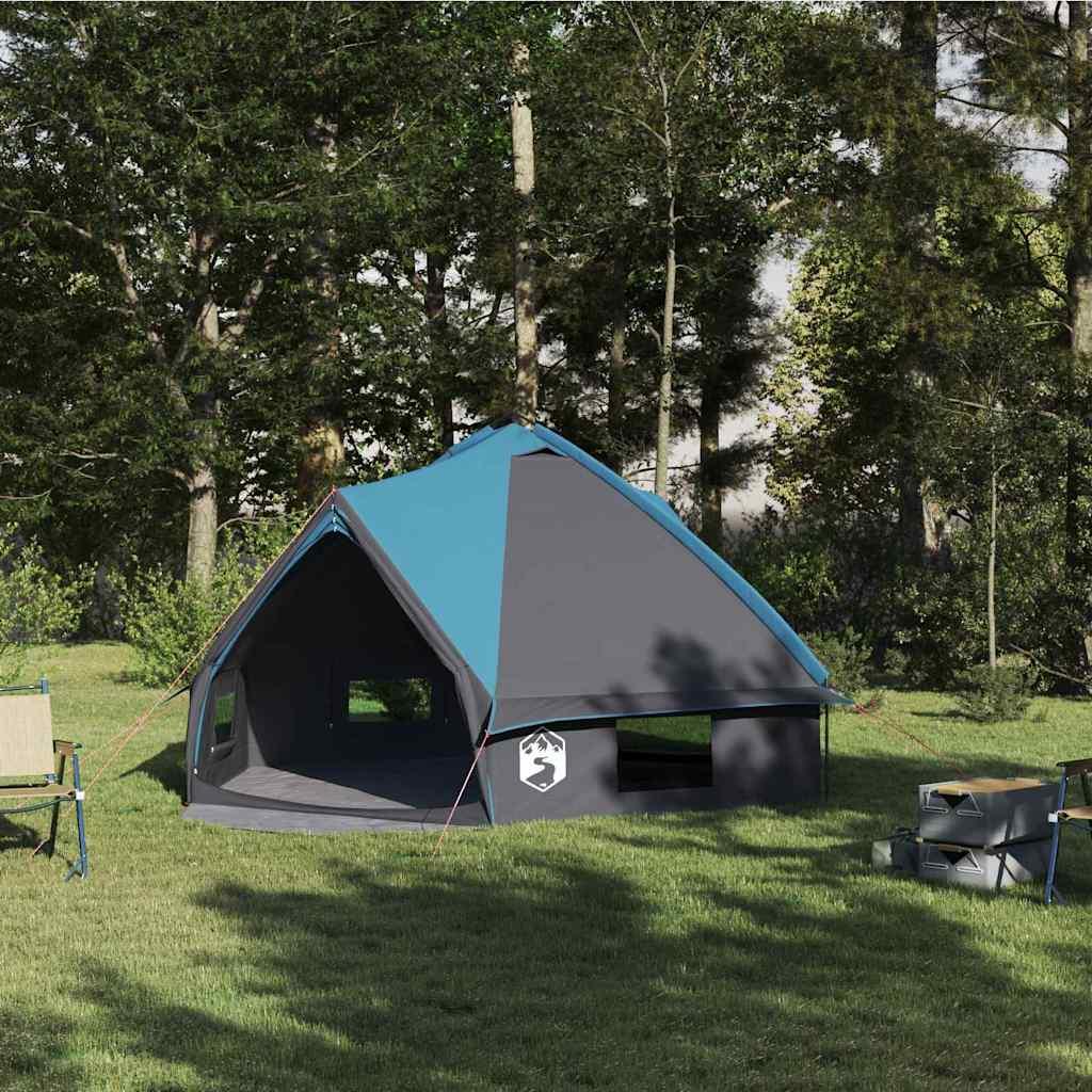 Teepee Telt med tag Blå og grå 490 x 410 x 210 cm billede