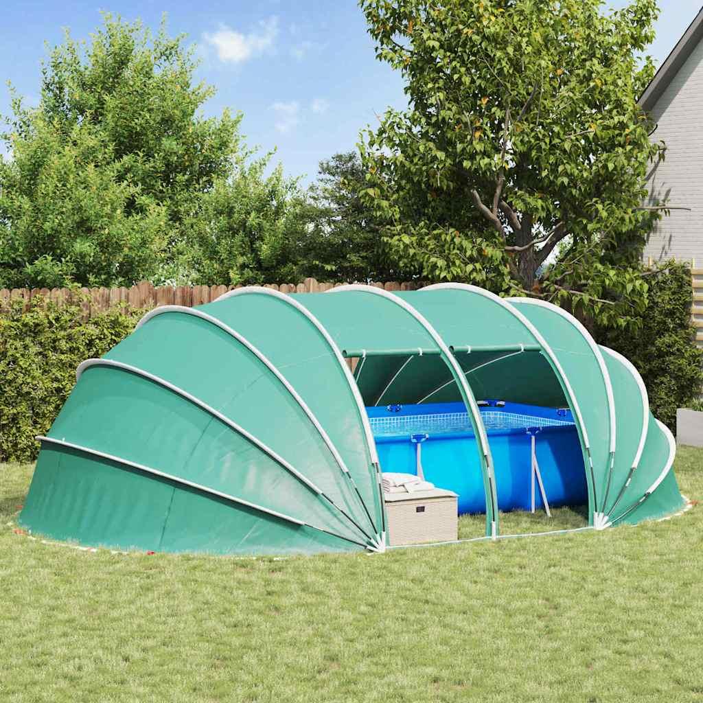 Pooltelt Dome Grøn 538 x 440 x 204 cm billede