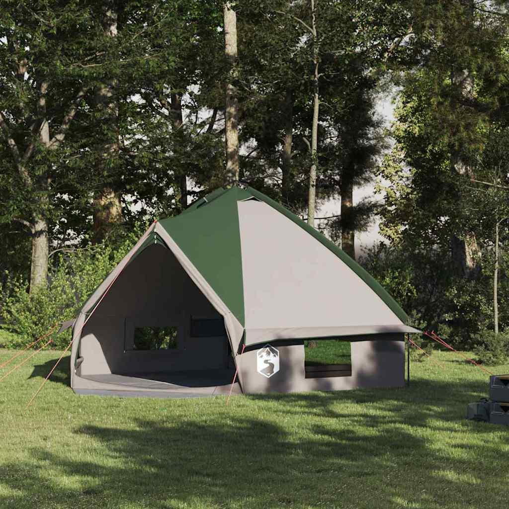 Teepee Telt med tag Grøn og Hvid 490 x 410 x 210 cm billede