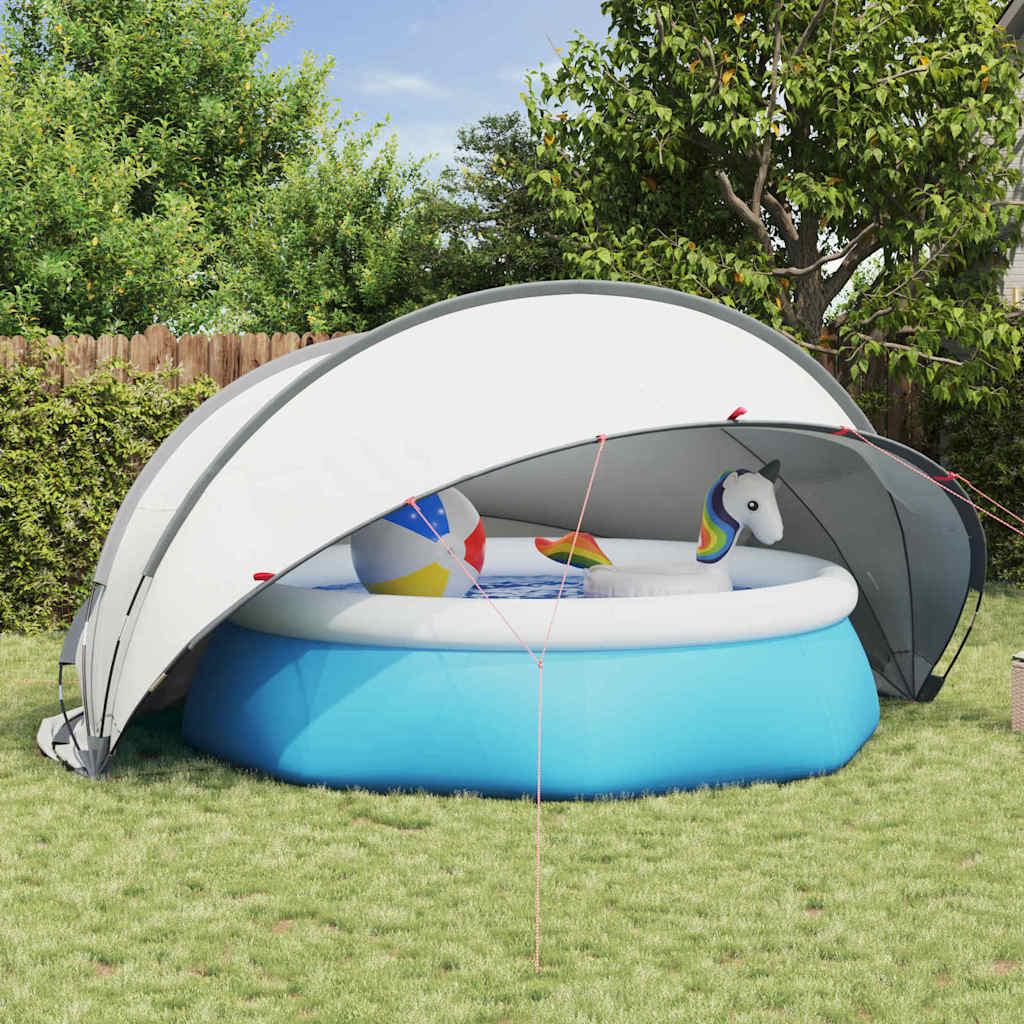 Pool Dome Grå og orange 472 x 460 x 229 cm billede