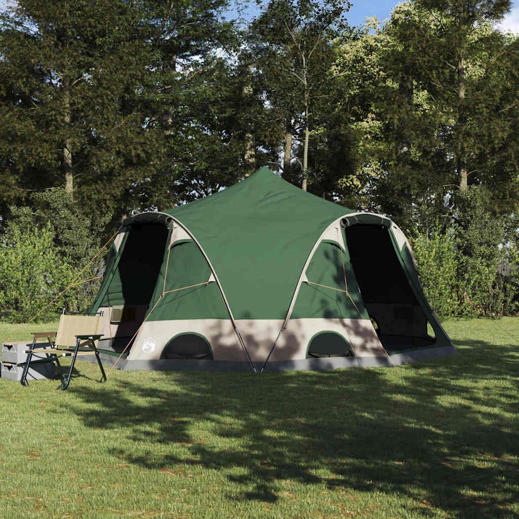 Dome Telt Grøn 505 x 450 x 248 cm 185T Polyester med PU Coating billede