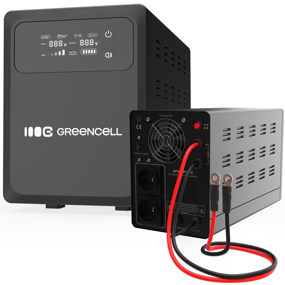 UPS strømforsyning Green Cell Line-Interactive 0,8 kVA / 500 W (Type F) billede