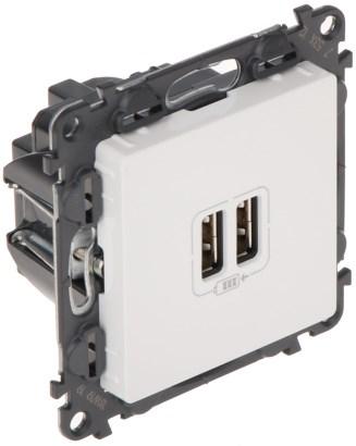 USB stikkontakt Legrand Valena Life - dobbelt opladning billede