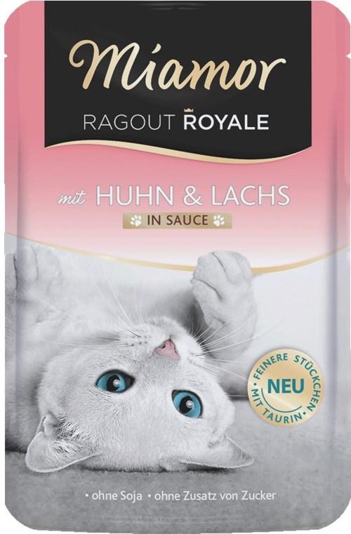 Vådfoder til kat – Miamor Ragout Royale kylling & laks i sauce, 100 g billede