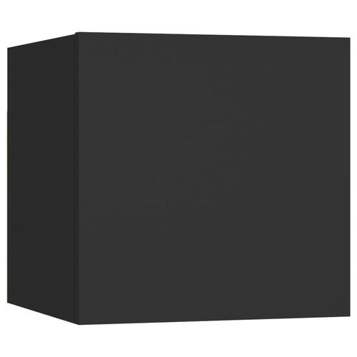 Sengeskab 30,5x30x30 cm spånplade sort