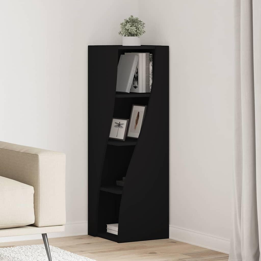Hjørneskab Hvid 32x32x102cm Konstrueret træ billede