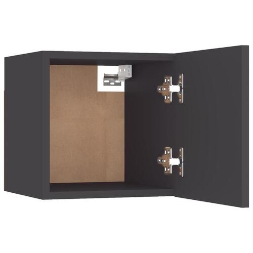 Sengeskab 30,5x30x30 cm spånplade grå